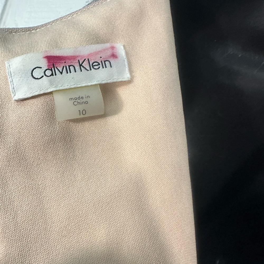 Calvin Klein Gray Lace Overlay Dress Size 10 NWOT - Picture 8 of 9